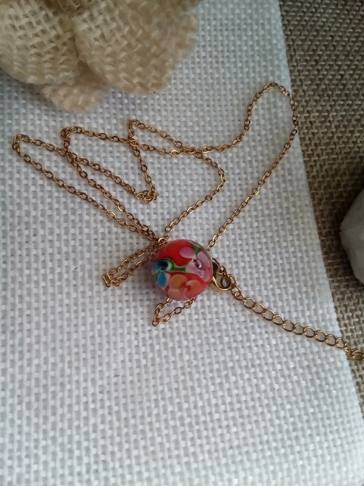 Collar de perlas de vidrio bohemio – photo 4